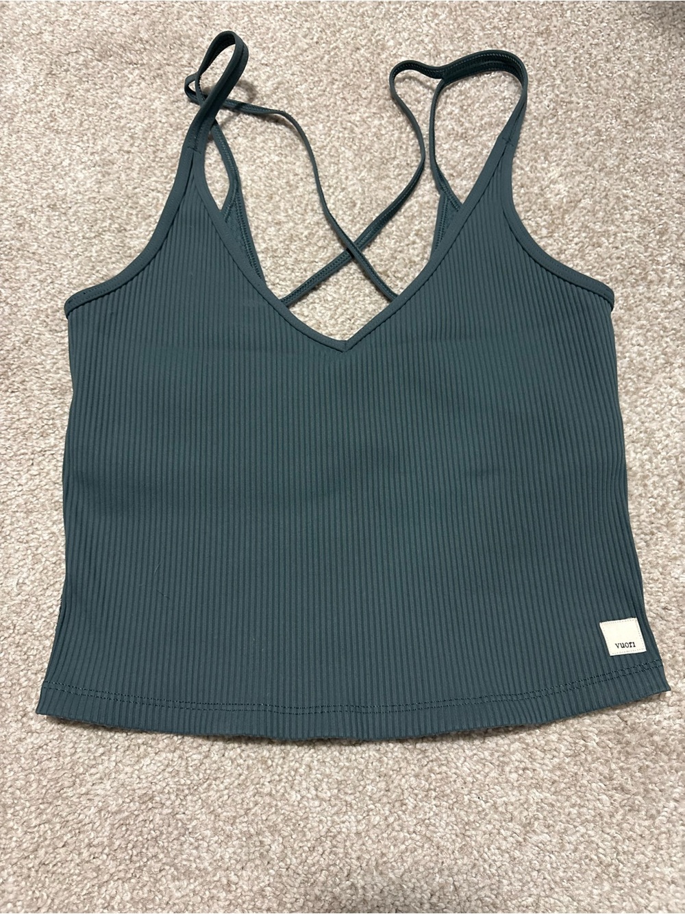 Vuori ribbed strappy tank M